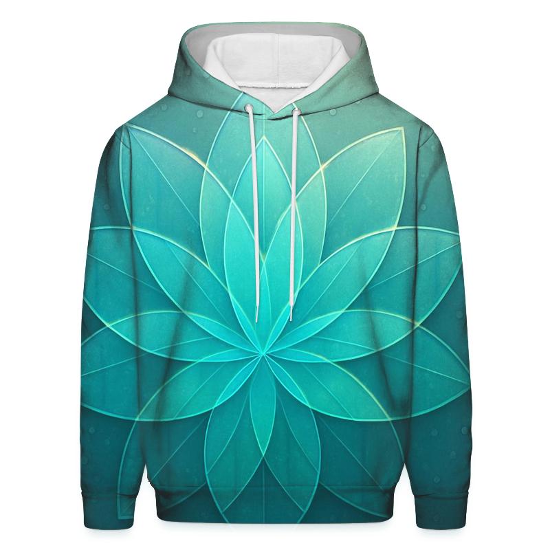 Glass Rain Geometry Bloom graphic hoodies