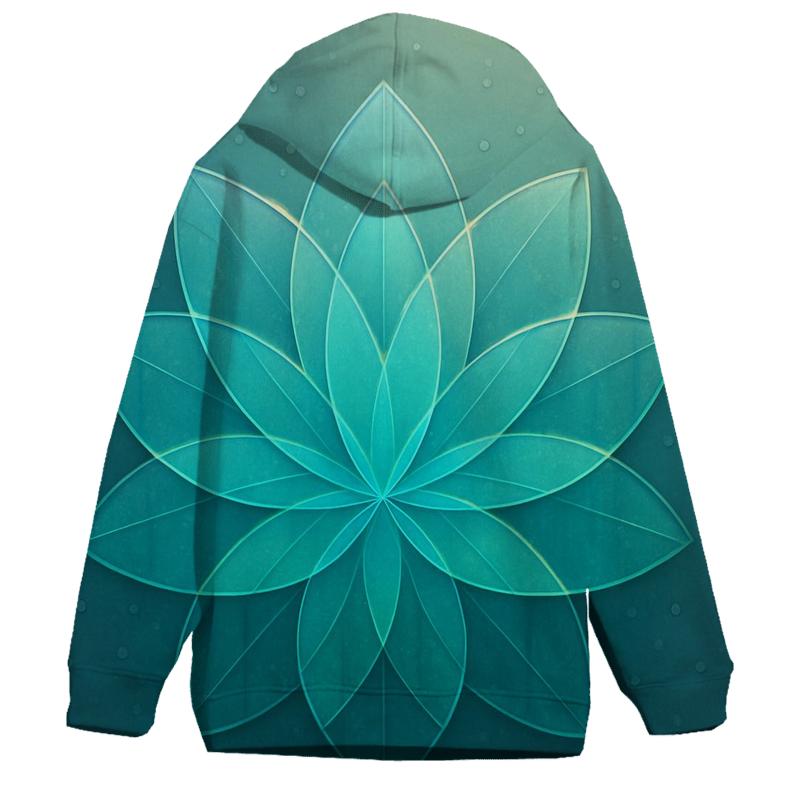 Glass Rain Geometry Bloom graphic hoodies
