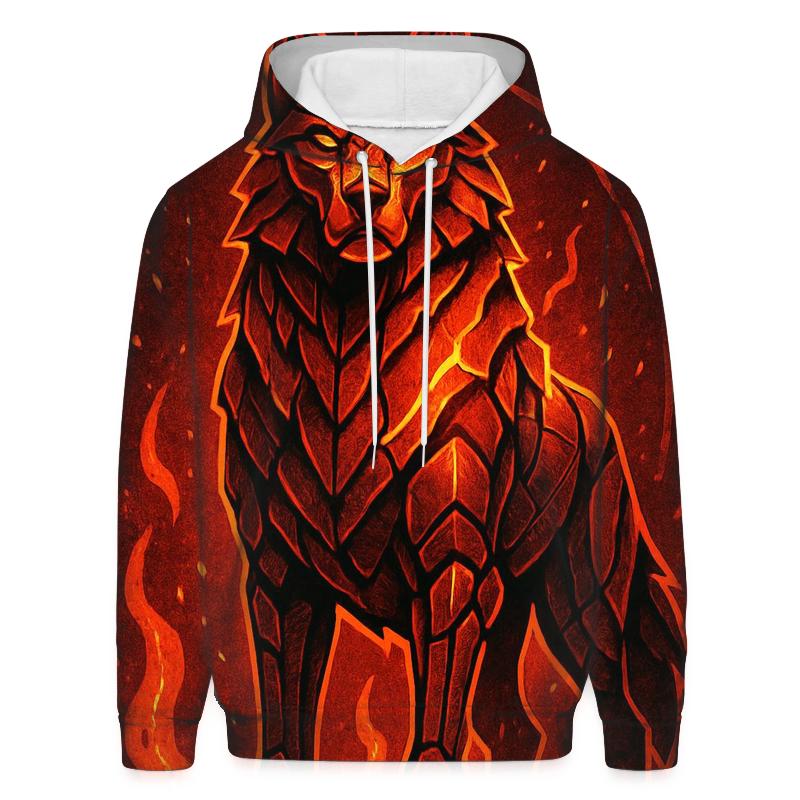Inferno Forge Alpha Wolf printed hoodies