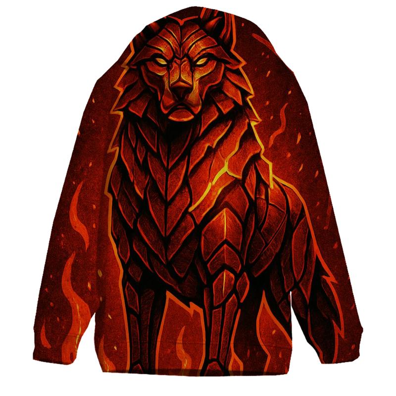 Inferno Forge Alpha Wolf printed hoodies