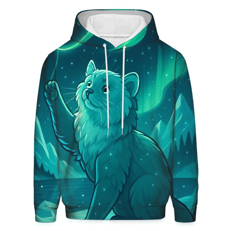 Arctic Aurora Fisher Cat hoodie designs