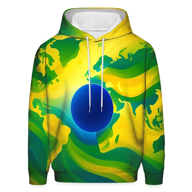 Azure Gold Atlas Of Brazil hoodie designs