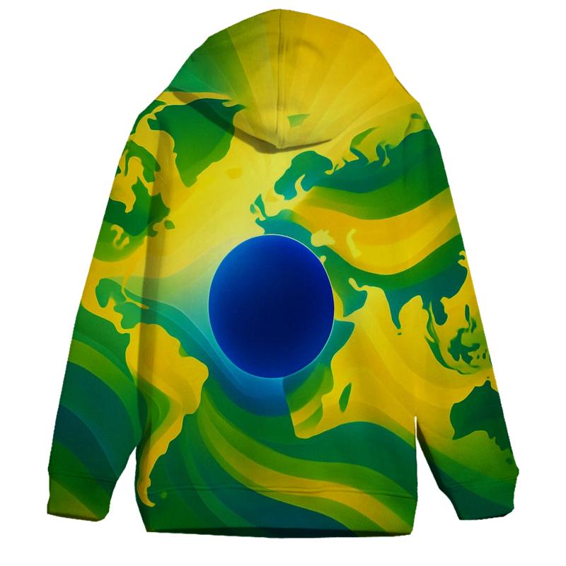 Azure Gold Atlas Of Brazil hoodie designs