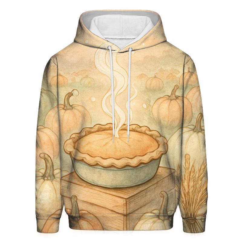 Pumpkin Patch Pie Steam Glow embroidered hoodies