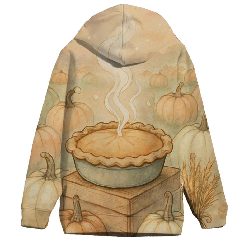 Pumpkin Patch Pie Steam Glow embroidered hoodies