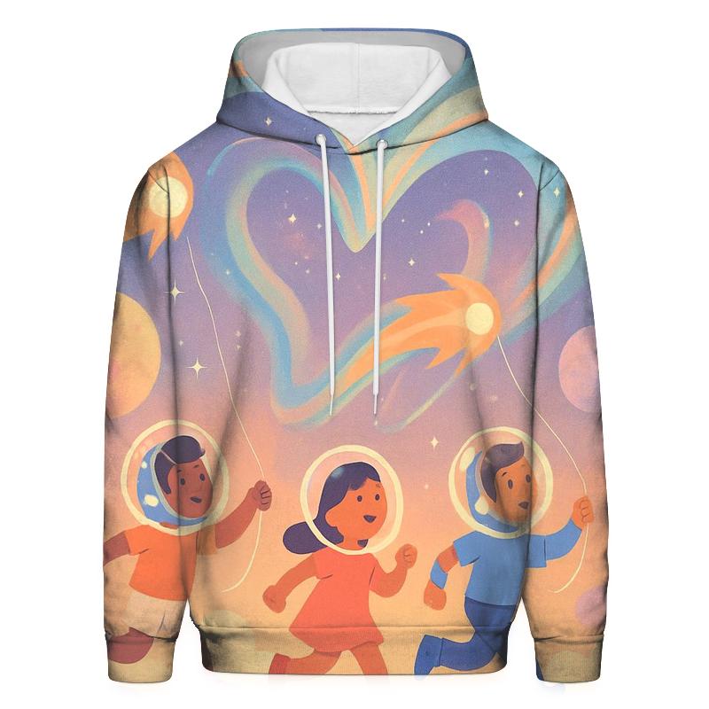 Comet Kite Festival On The Cloud Planet printed hoodies