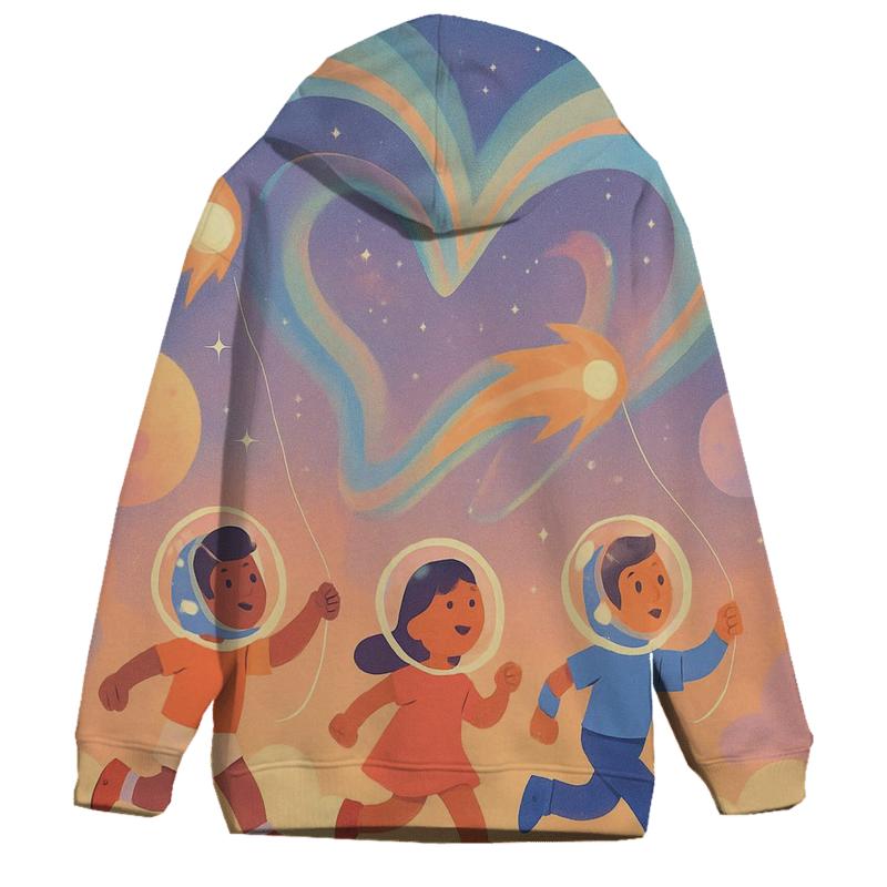 Comet Kite Festival On The Cloud Planet printed hoodies