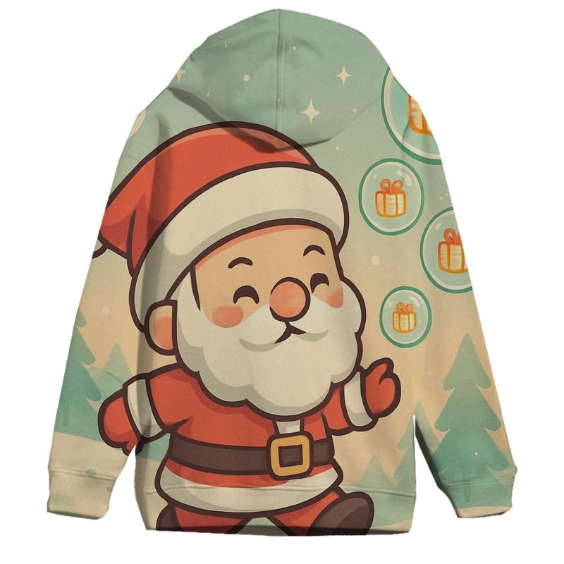 Chibi Santa Bubble Parade heavyweight hoodies