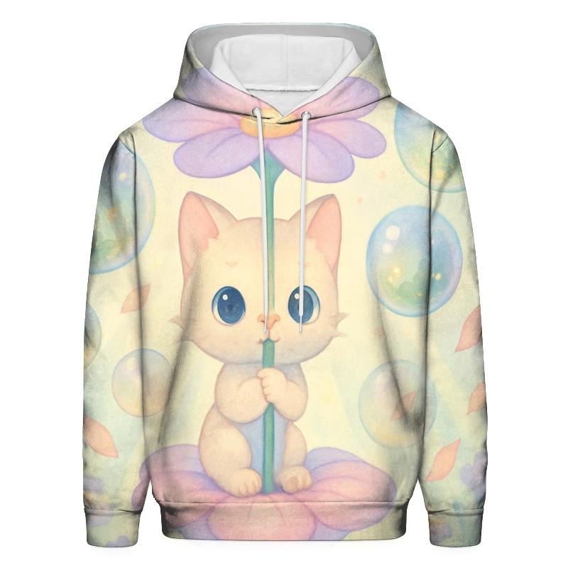 Bubble Garden Cat Carousel graphic hoodies