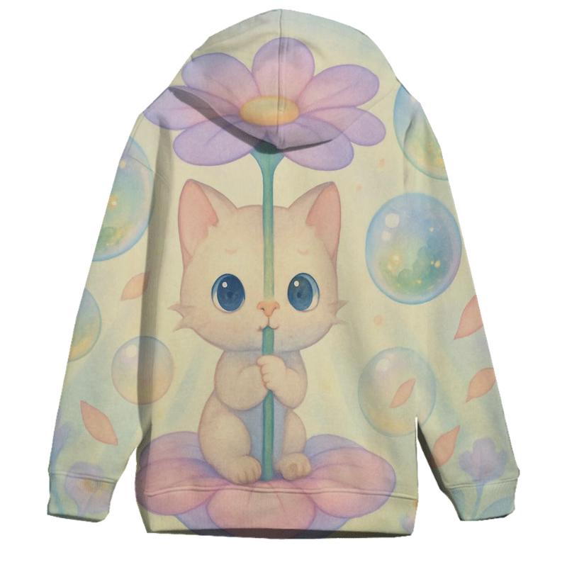 Bubble Garden Cat Carousel graphic hoodies