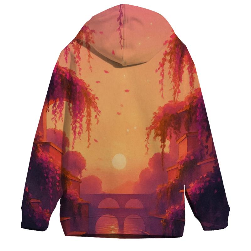 Sunset Over The Hanging Gardens Canal hoodie styles