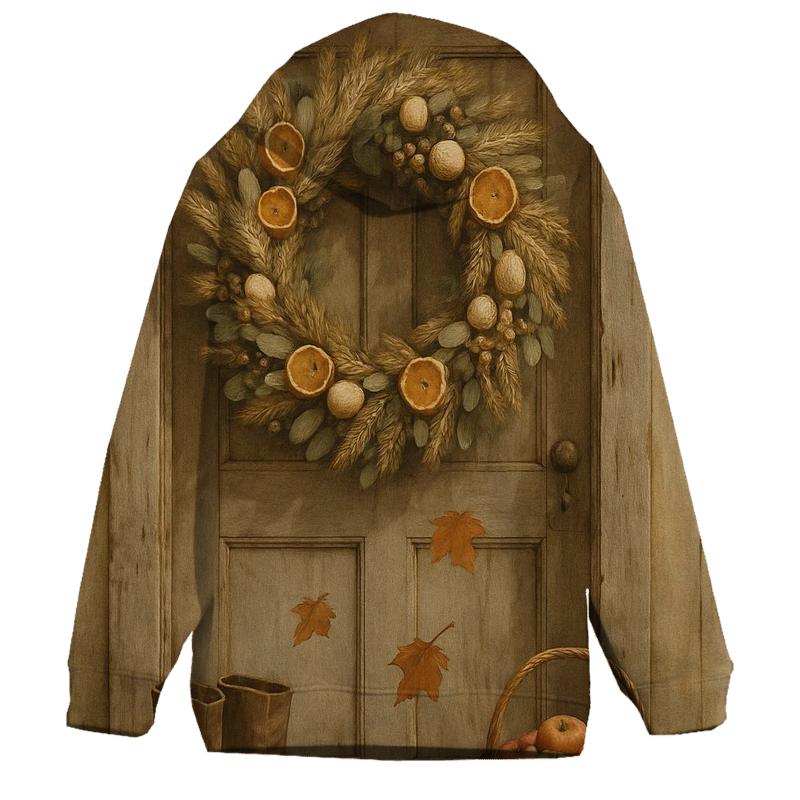 Harvest Wreath Doorway Welcome pullover hoodies