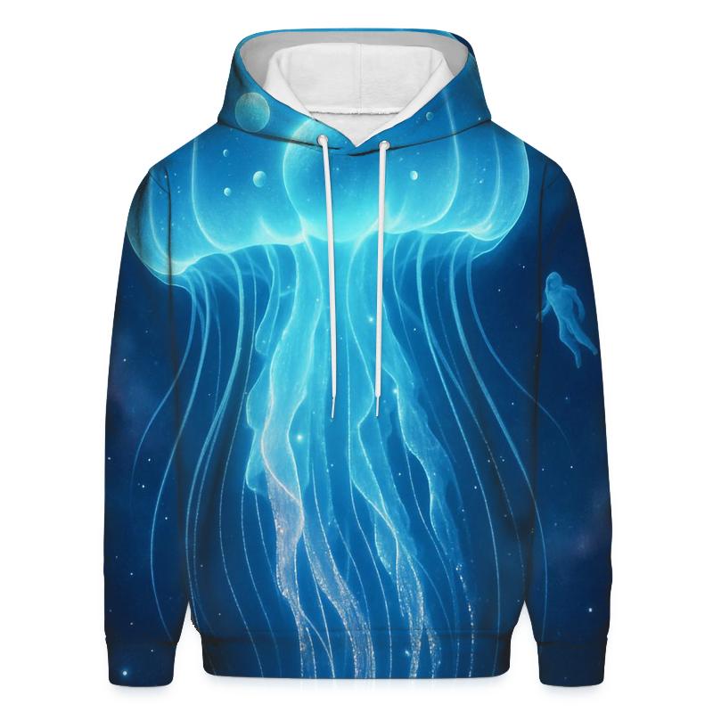 Quantum Jellyfish Nebula Drift lightweight hoodies