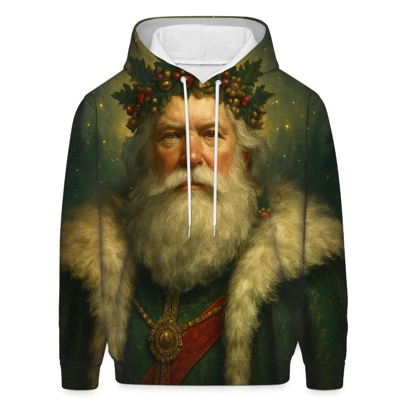Golden Crown Santa Portrait hoodie styles