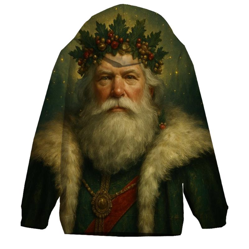 Golden Crown Santa Portrait hoodie styles