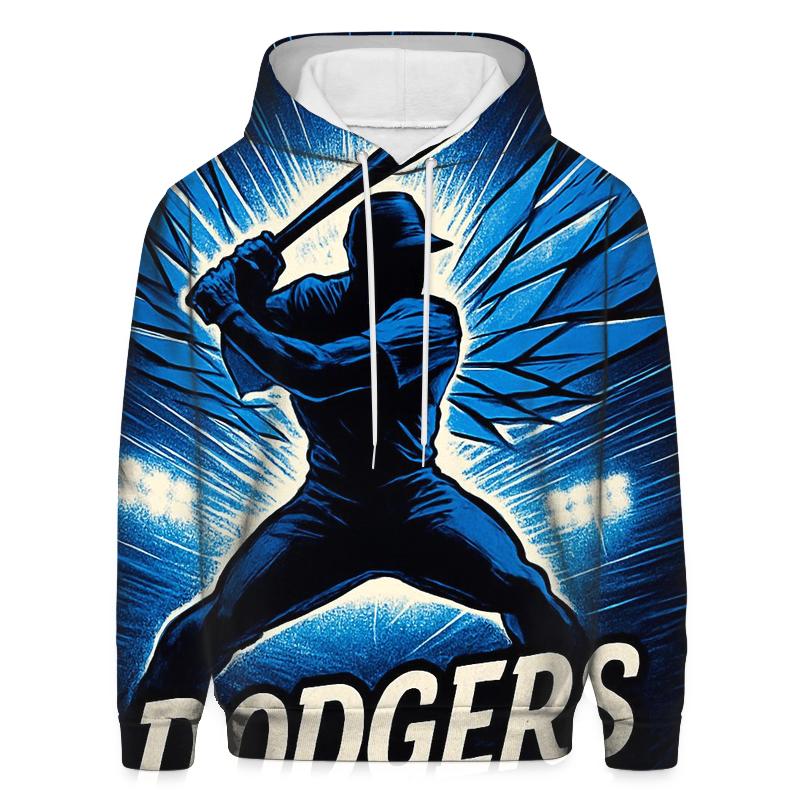 Midnight Batter Silhouette With Winged Speed heavyweight hoodies