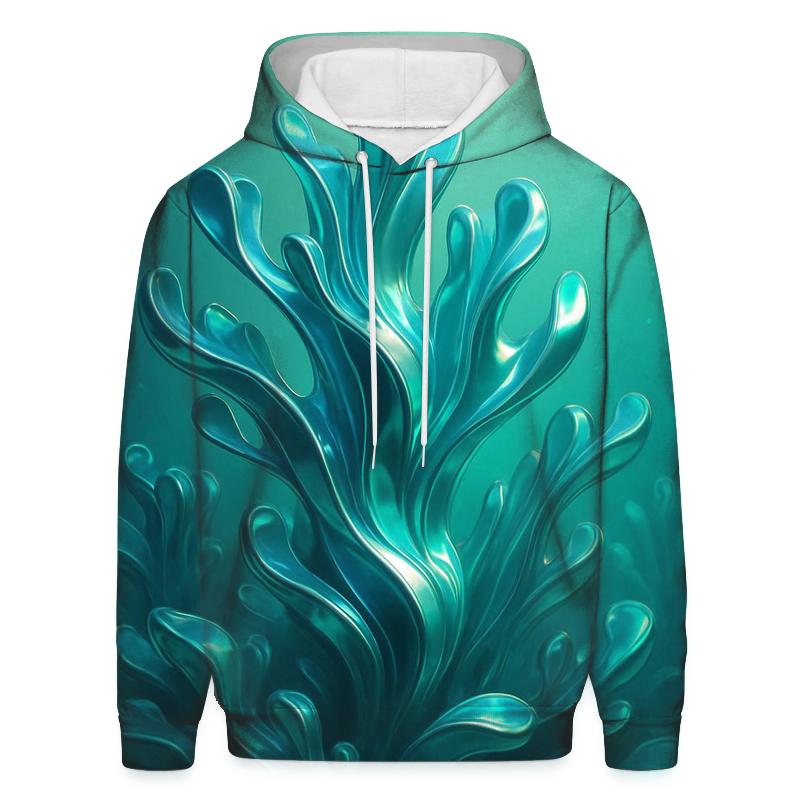 Mirror Reef Gradient Current embroidered hoodies
