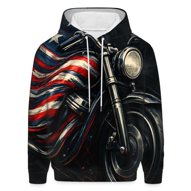 Motor Chrome Flag Thunder pullover hoodies