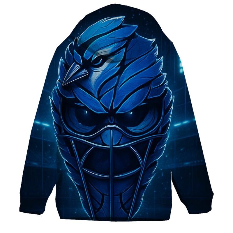 Midnight Catcher Mask Blue Jays Glow zip-up hoodies