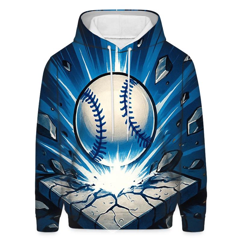 Explosive Home Plate Impact Burst heavyweight hoodies