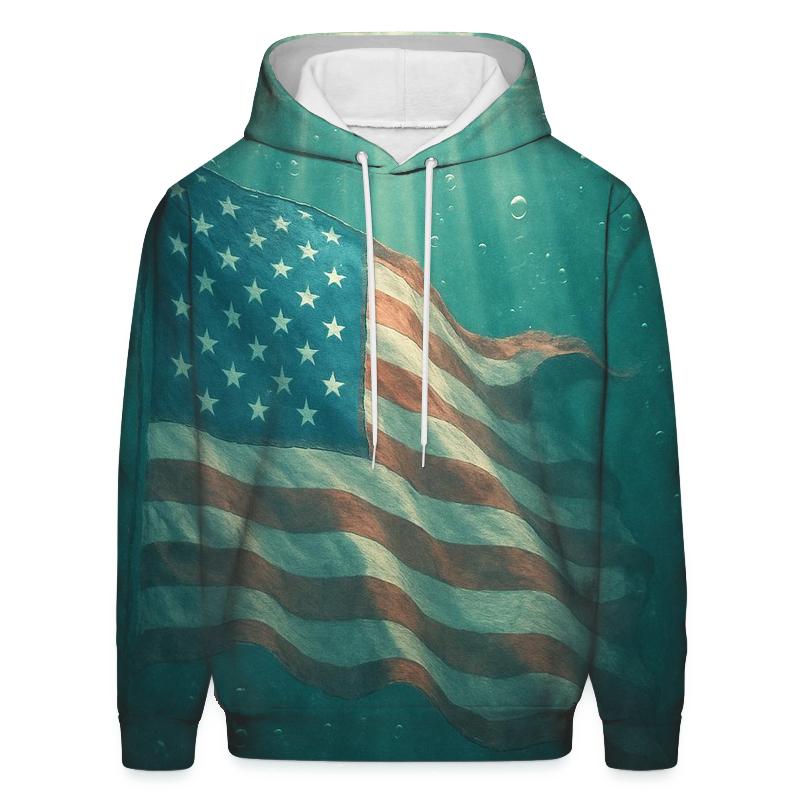 Underwater Flag Drift And Light Rays hoodie styles