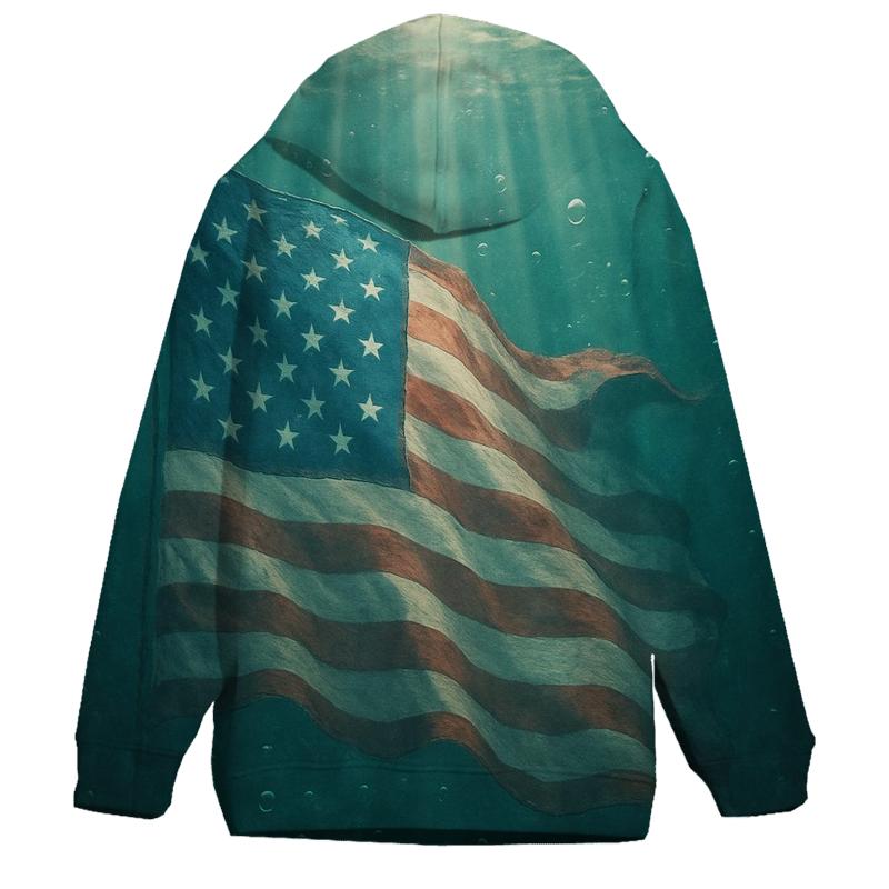 Underwater Flag Drift And Light Rays hoodie styles
