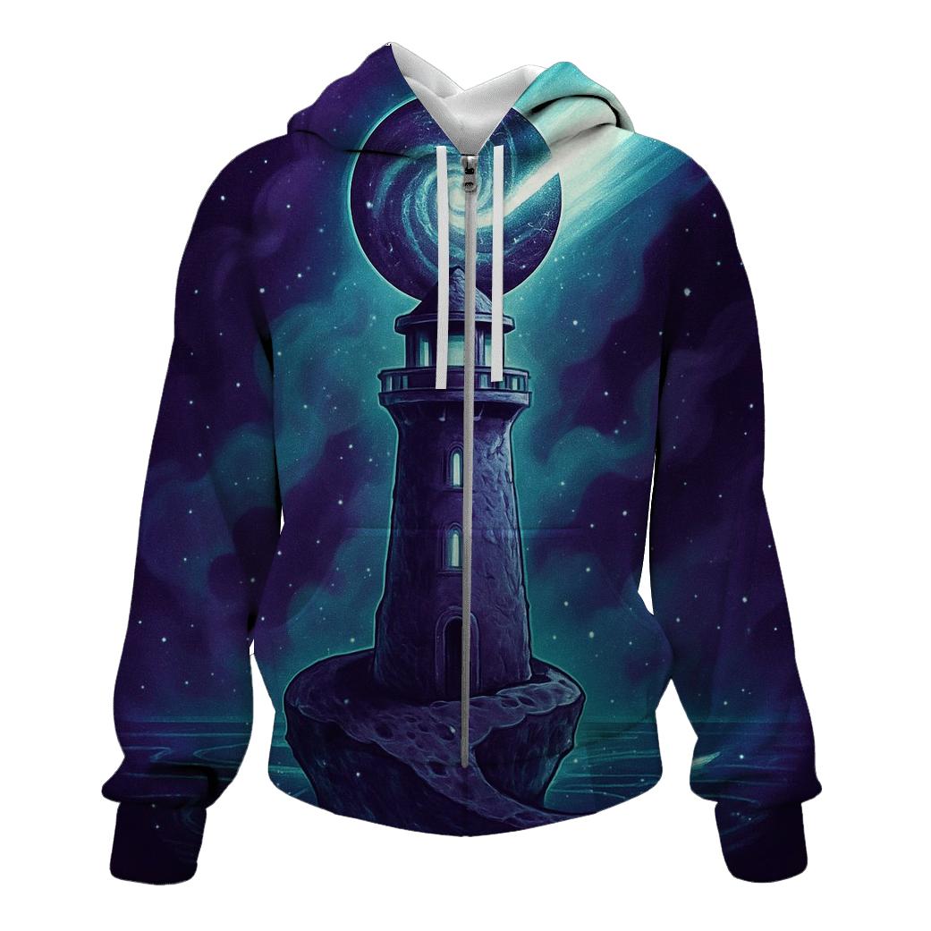 Lighthouse Of The Helix Sea premium hoodies
