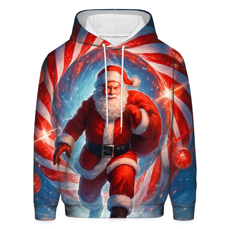 Candy Cane Portal Santa hoodie trends