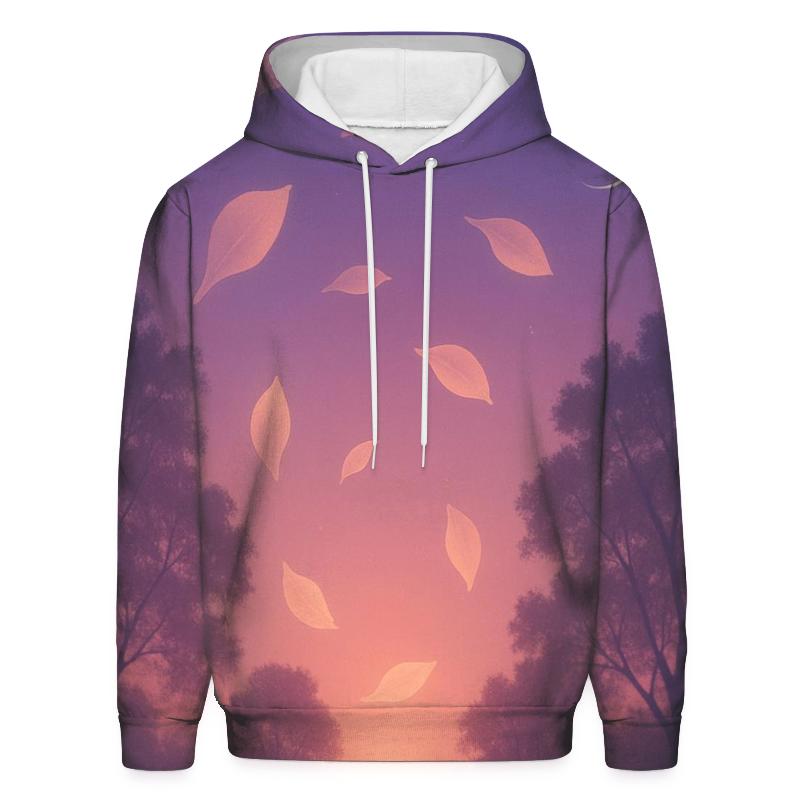 Moonlit Petal Sunset Grove custom hoodies