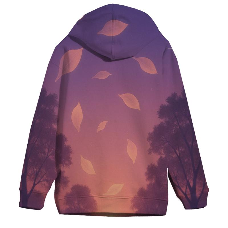 Moonlit Petal Sunset Grove custom hoodies
