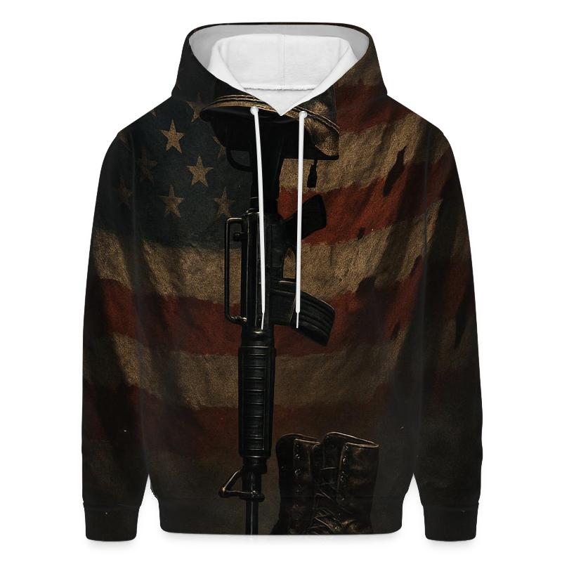 Steel And Stars Battlefield Cross Tribute lightweight hoodies