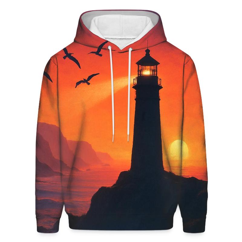 Tangerine Lighthouse Mistline hoodie trends