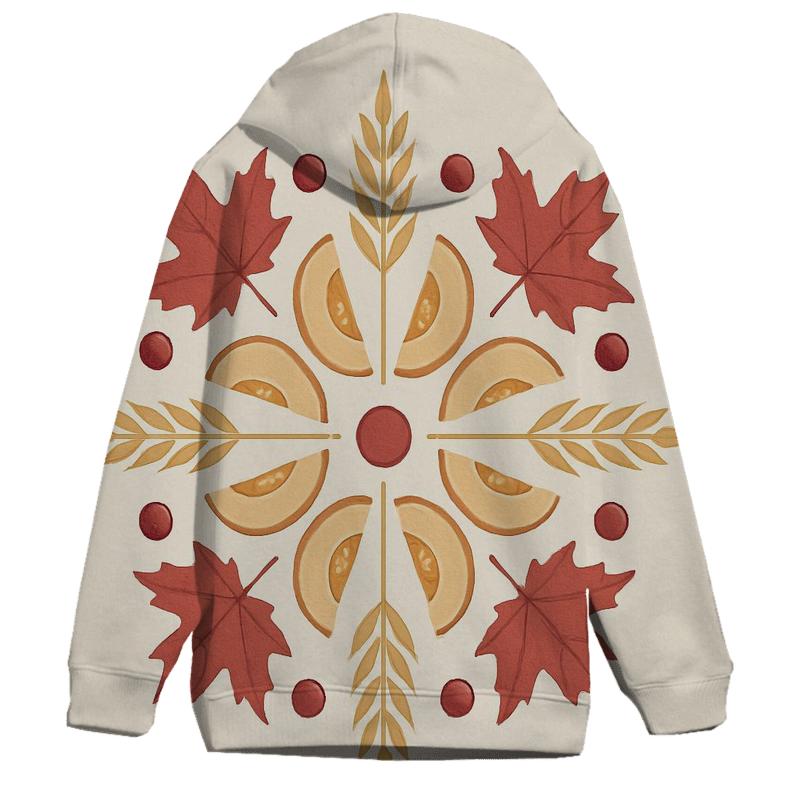 Golden Wheat Field Gratitude Mandala heavyweight hoodies