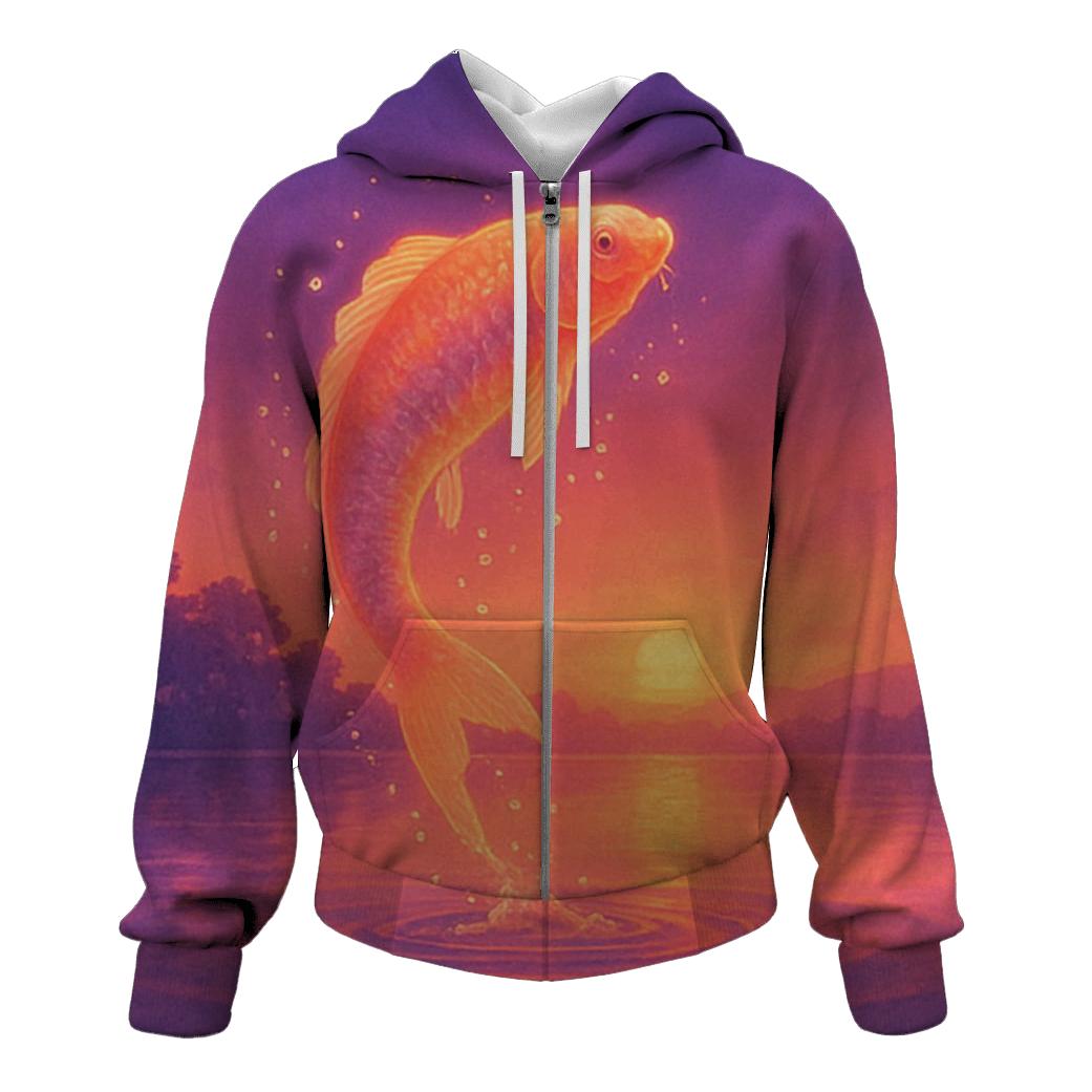 Ember Koi Twilight Lagoon premium hoodies