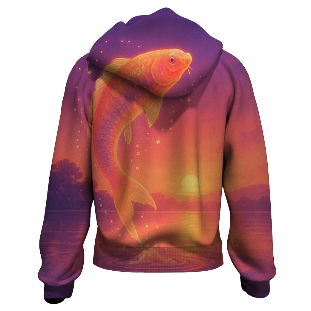 Ember Koi Twilight Lagoon premium hoodies
