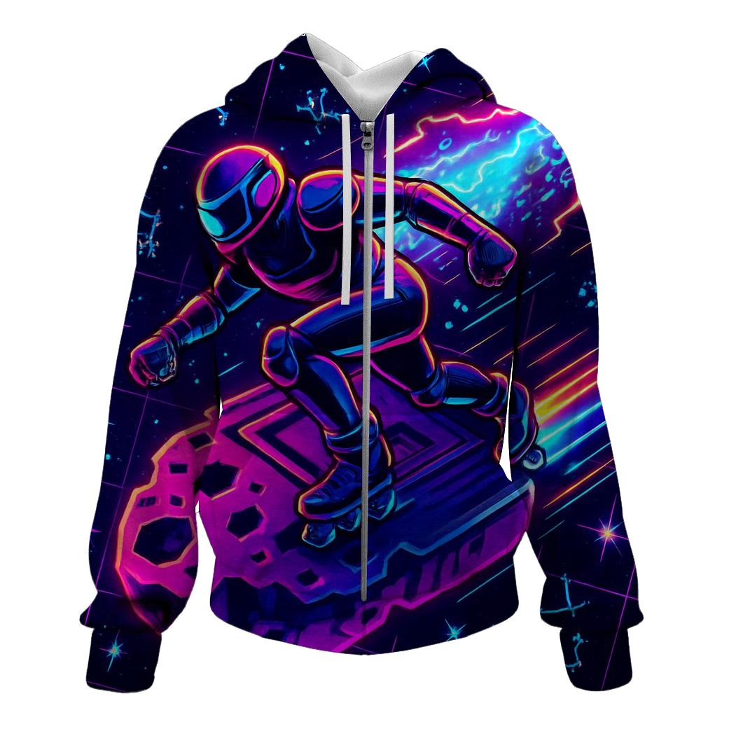 Neon Meteor Arcade Run heavyweight hoodies