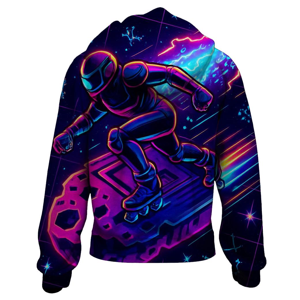 Neon Meteor Arcade Run heavyweight hoodies