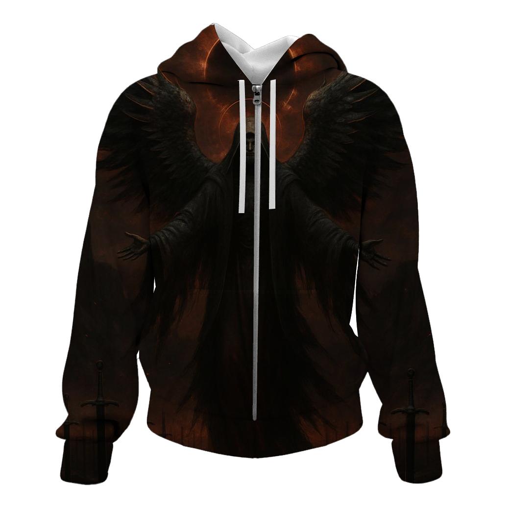 Death Angel Over The Iron Grave Sea pullover hoodies