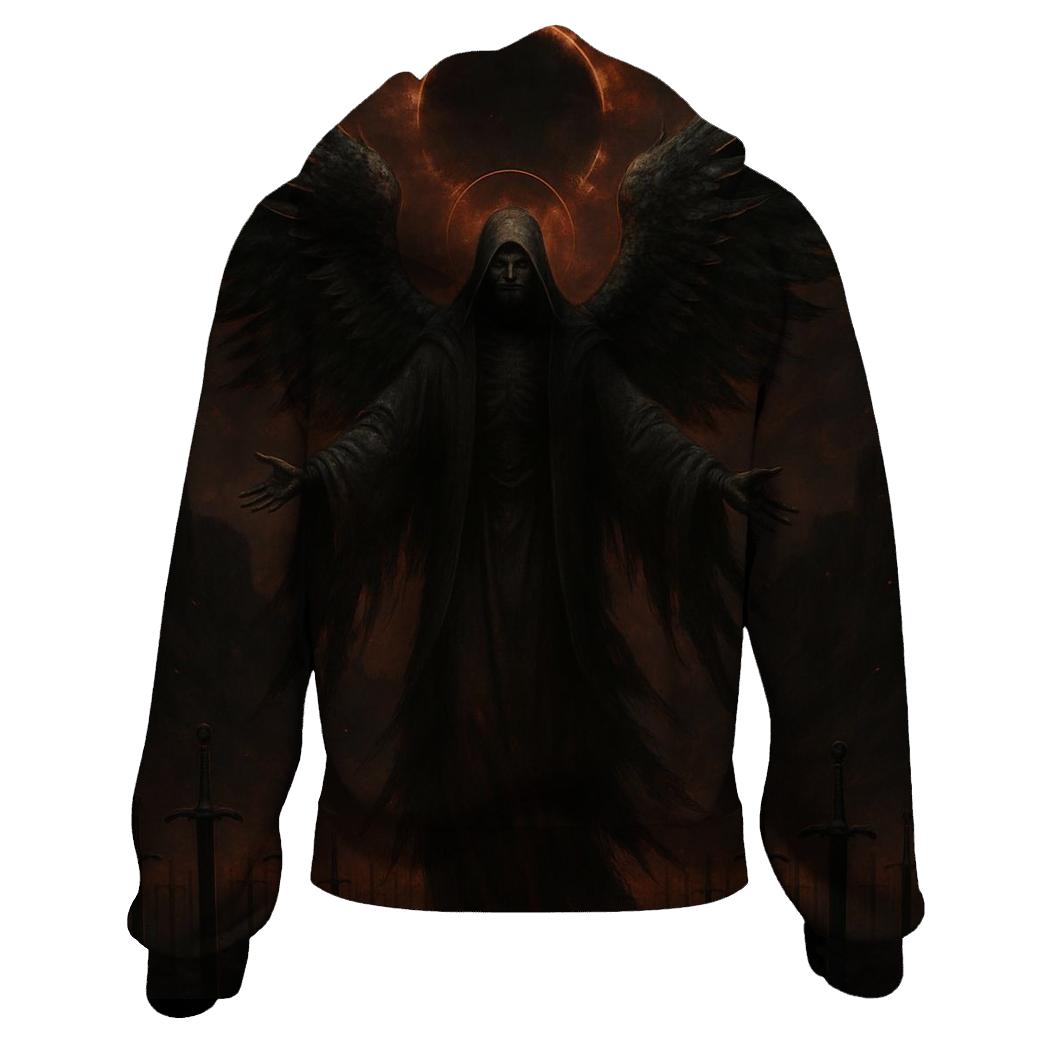 Death Angel Over The Iron Grave Sea pullover hoodies