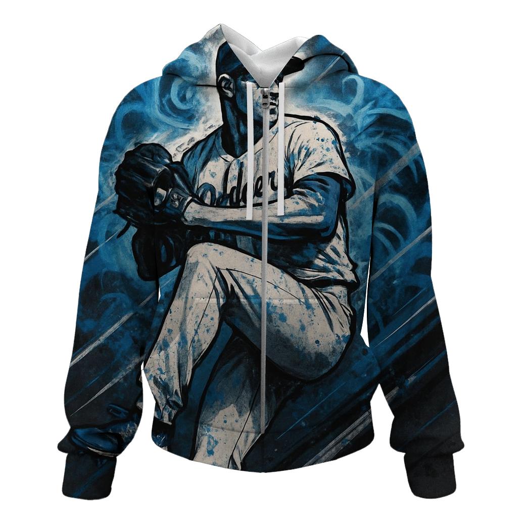 Graffiti Storm Pitcher In Blue Smoke pullover hoodies