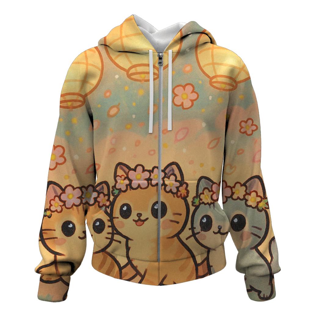 Festival Lantern Kitten Parade hoodie trends