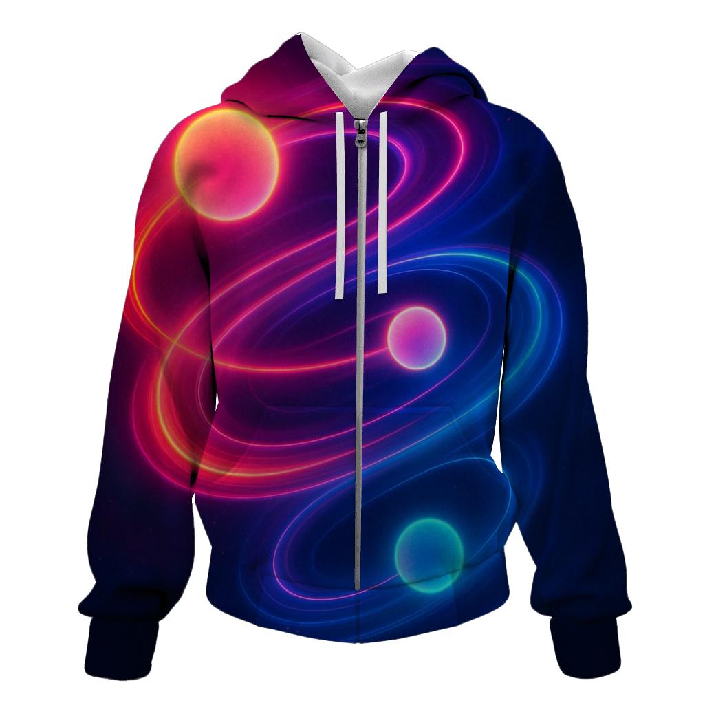 Neon Orbit Playground hoodie trends