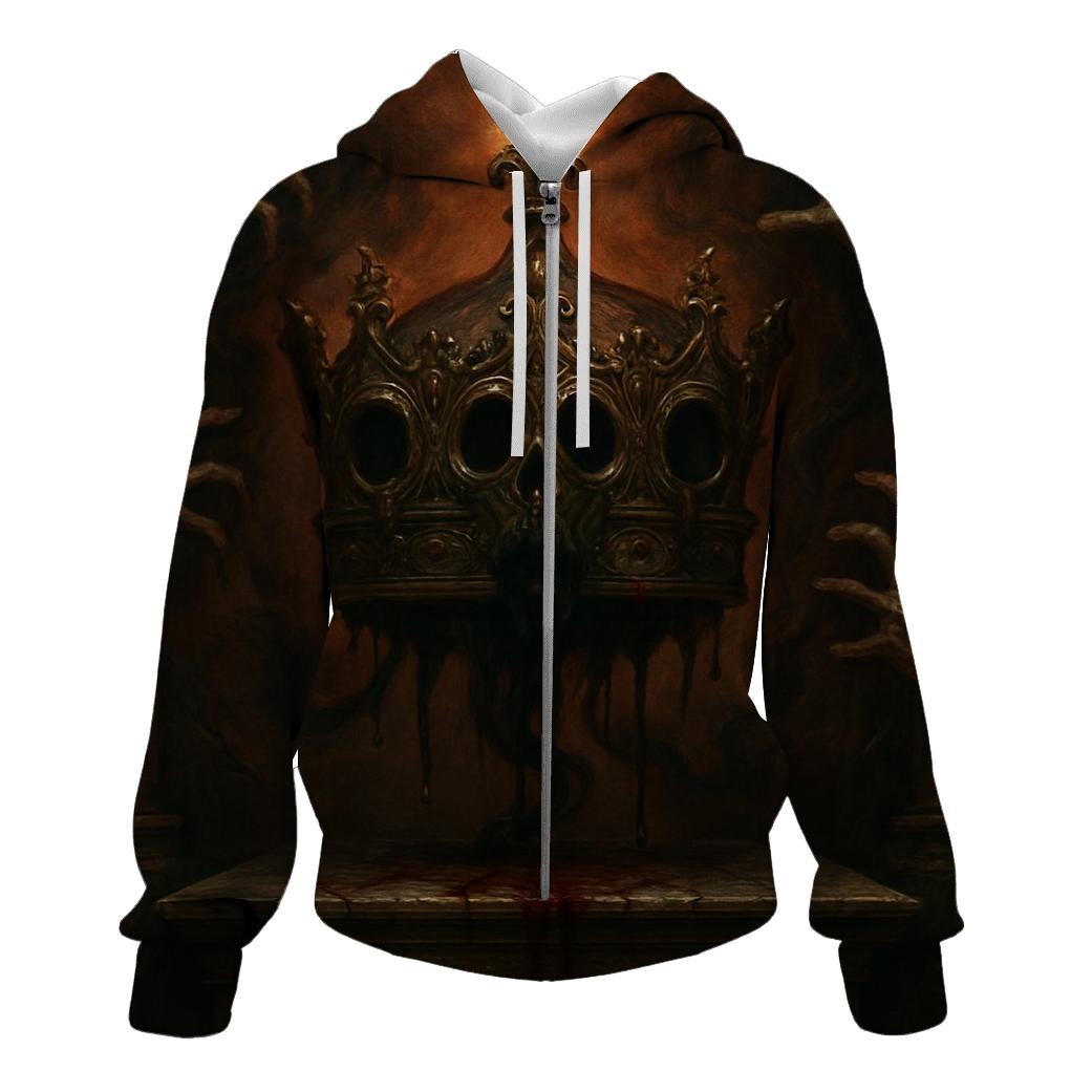 The Crown That Bleeds Shadows pullover hoodies