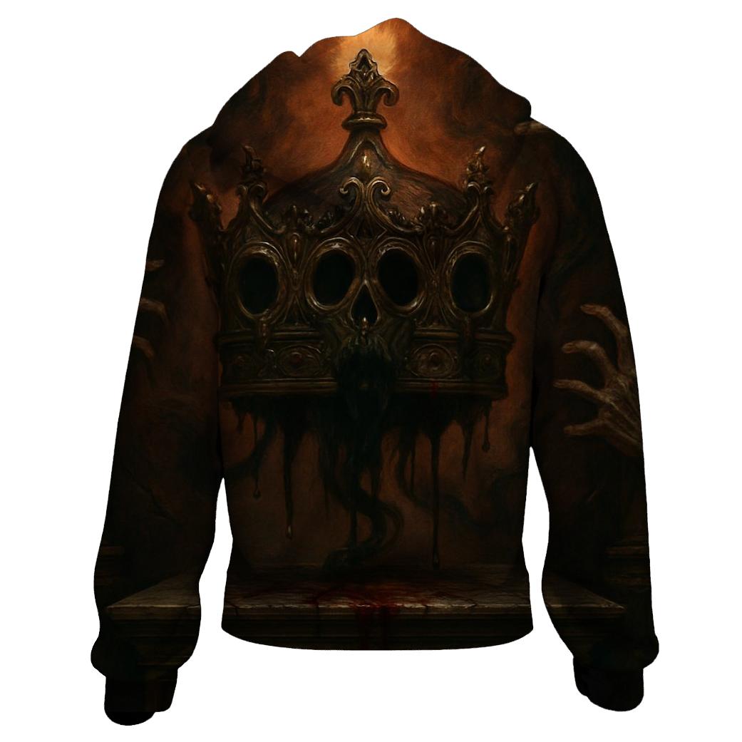 The Crown That Bleeds Shadows pullover hoodies