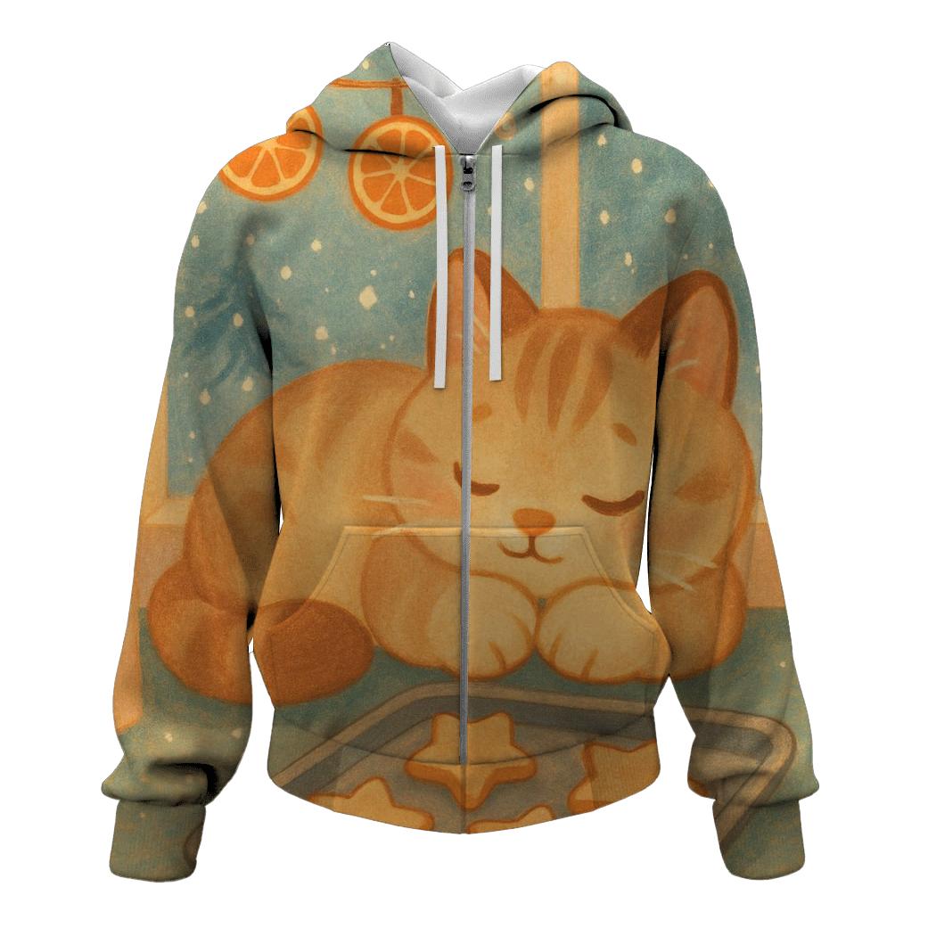 Cozy Bakery Window Biscuit Cat Nap pullover hoodies