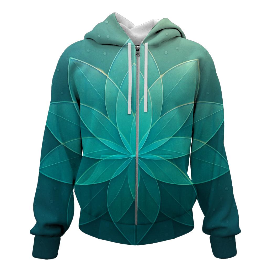 Glass Rain Geometry Bloom heavyweight hoodies