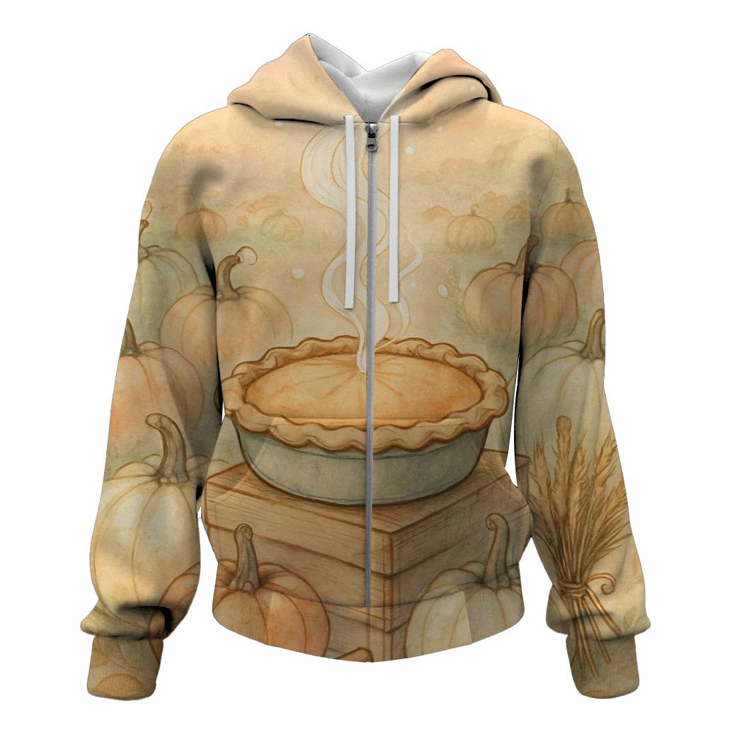 Pumpkin Patch Pie Steam Glow designer hoodies
