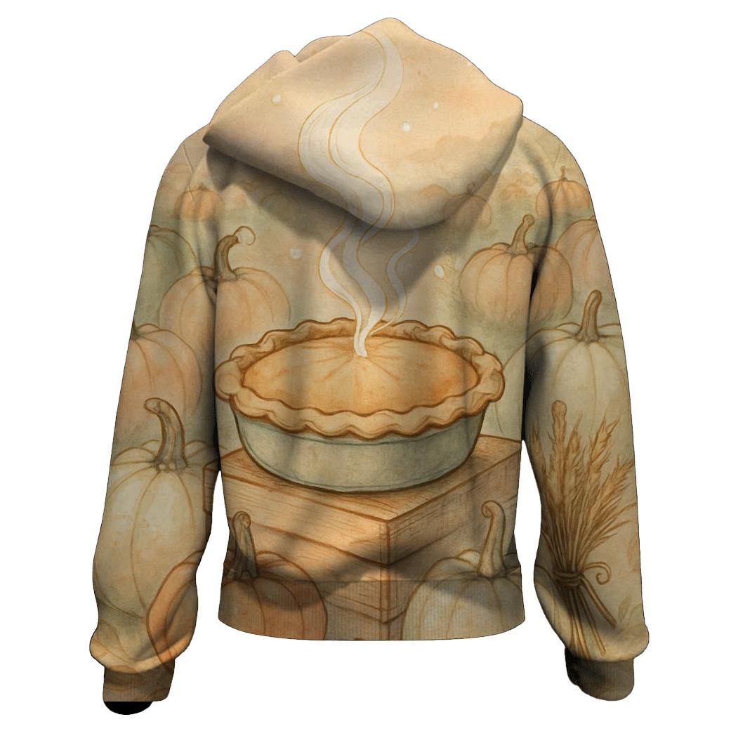 Pumpkin Patch Pie Steam Glow designer hoodies