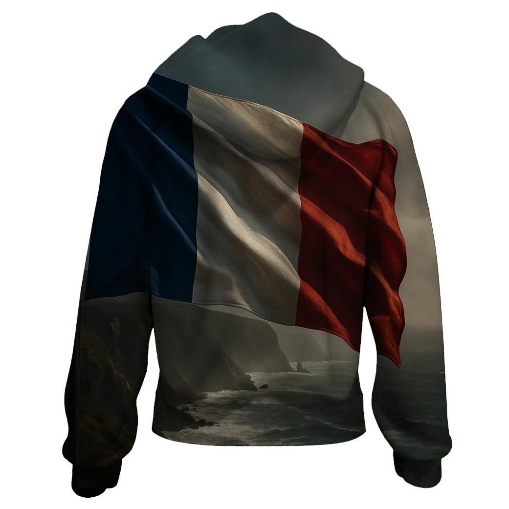 Tricolor Storm Crest Of France printed hoodies