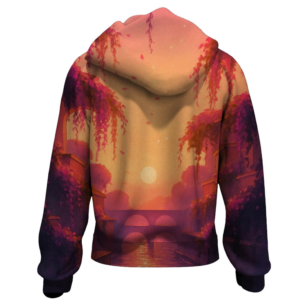 Sunset Over The Hanging Gardens Canal hoodie designs
